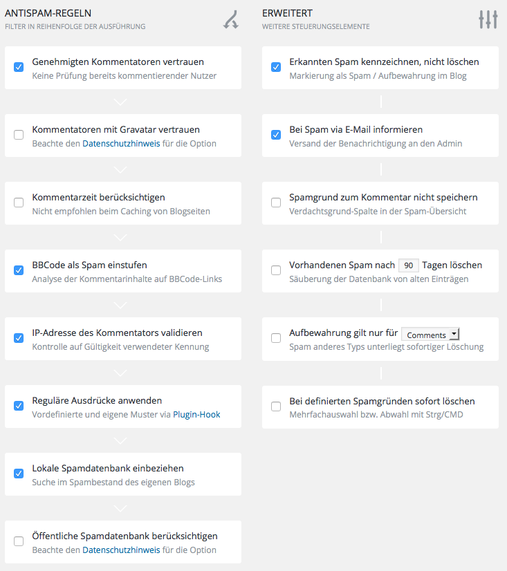 Vorher-AntispamBee